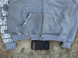 Conjunto de Sudadera y Pantalones Deportivos Personalizados, 100% Algodón, Felpa Gruesa, Estilo Francés, con Logotipo Personalizado - Product Image 4