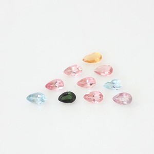 Natural Multi Tourmaline Pear Cut Loose Gemstone <b>Beads</b> 3x5mm Faceted Tourmaline <b>Stone</b> <b>Beads</b> for Jewelry Making Wholesale Bulk - Product Image 2