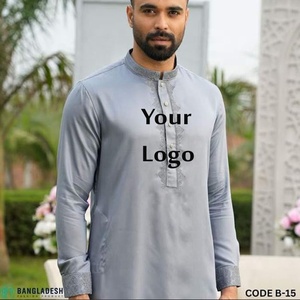 Robes imprimées en aluminium multicolore en pur coton de haute qualité pour couples motif solide Kurta pyjama grande taille tricoté exportation - Product Image 6
