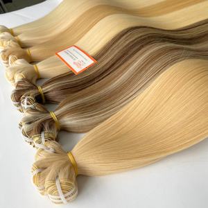 ช่อผมมนุษย์แบบตรงสีบลอนด์อ่อน - Product Image 3