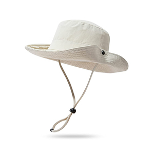 Chapeau de pêcheur imperméable personnalisé avec protection UV, large bord et cordon - Product Image 6