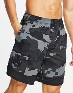 Pantalones Cortos Deportivos Casuales para Hombre, con Estampado de Camuflaje, de Secado Rápido, Cintura Elástica, Largo Medio, con Bolsillos - Product Image 1