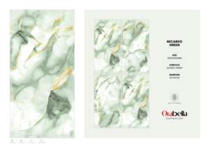 Carrelage en porcelaine brillant grand format de qualité supérieure 600x1200 Surface haute brillance Architecture décorative moderne - Product Image 4