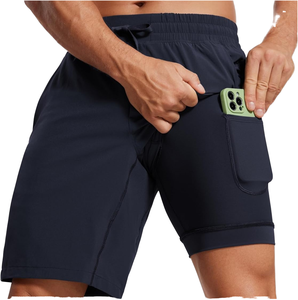 Pantalones Cortos Deportivos 2 en 1 Personalizados al por Mayor para Hombre, Fabricante OEM, Marca Privada, Proveedor de Ropa Deportiva de Alta Calidad - Product Image 3