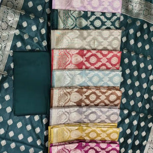 Costume en soie pure Banarasi 3 pièces - Product Image 1