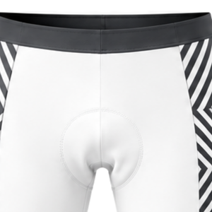 Charcoal Grey <b>White</b> <b>Cycling</b> <b>Jersey</b> Shorts Set Short Sleeve Full Zip Breathable Padded Bike Racing Training Team Sportswear - Product Image 5