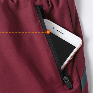 Pantalones Cortos Deportivos para Hombre, Estilo Nuevo, Color Sólido, Casuales, Cintura Media, de Alta Calidad, Secado Rápido, Algodón/Poliéster, con Cordón Ajustable, Gran Venta - Product Image 3