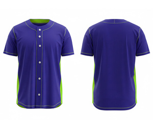 Camiseta de Béisbol Personalizada, Material Ligero de Doble Capa |   Uniforme de Béisbol para Equipo con Logotipo y Números Personalizados |   Poliéster Transpirable - Product Image 1