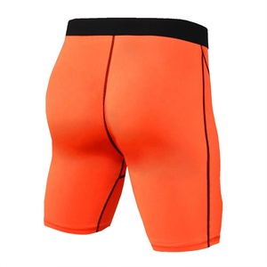 Wholesale <b>Men's</b> Solid Compression Shorts Custom <b>Base</b> <b>Layer</b> High Waist Elastic Waist Bodybuilding Stretch Workout Quick Dry - Product Image 2