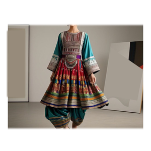 Vestido tradicional afgano para mujer, hecho a mano, largo, de moda étnica, MOQ bajo, directo de fábrica, marca privada - Product Image 6