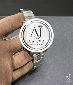 Silver Dial Automatic Mechanical High Quality Chronograph Dress Watch Stainless Steel <b>Bracelet</b> - Product Image 3