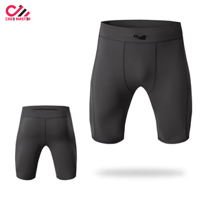 Pantalones Cortos de Compresión Deportivos Personalizados para Hombre, Pantalones Cortos Ajustados para Gimnasio y Fisicoculturismo con Bolsillos para Venta en Línea - Product Image 5