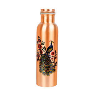 Pure Copper <b>Flask</b> Anti-Oxidant Health Benefits Custom Printed Designer Large Capacity Eco-Friendly Portable Water <b>Bottle</b> for - Product Image 5