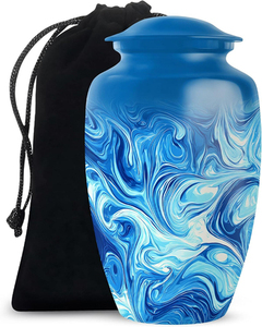 Urna Funeraria para Adultos, Diseño Moderno Americano, Hecha a Mano, Hermosa Urna Conmemorativa para Entierro - Product Image 1