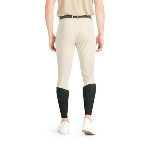 Pantalones de equitación para hombre de cintura alta, largos, de punto, de nailon y elastano, elásticos en cuatro direcciones, de color liso. - Product Image 3