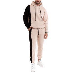 Sudadera con capucha y Jogger de algodón 2025 de alta calidad para hombre 100%, conjunto de chándal de invierno con logotipo personalizado para hombre - Product Image 1