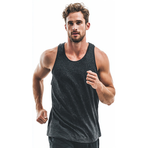 Jogging Fitness Wear Tank Tops Men 100% Polyester <b>Running</b> Wear <b>Singlet</b> Tops Men's Workout Jogger Vest <b>Singlet</b> Top Mens - Product Image 2