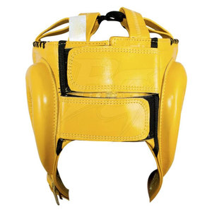 Premium Leather <b>Head</b> Guards Lightweight Shock Absorbing Padding Comfortable Secure Fit Breathable Design for <b>Training</b> Kickboxing - Product Image 3