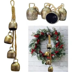 Campana Decorativa Metálica Colgante de Navidad con Acabado Elegante para Adornos de Árboles de Navidad, Fiestas y Decoración del Hogar - Product Image 6