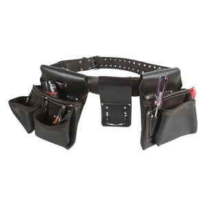 Sac à outils détachable en cuir de qualité supérieure réglable pour électricien charpentier bricoleur menuisier ceinture d'outils de Construction - Product Image 4