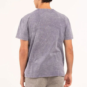 T-shirt délavé au soleil de qualité supérieure, fabriqué au Pakistan, 100 % coton, logo personnalisé, vêtement décontracté, t-shirt délavé au soleil pour la vente en ligne - Product Image 6