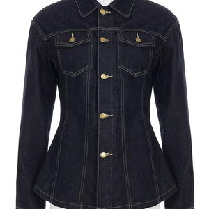 Camisa de Mezclilla Premium para Mujer, Estilo Vintage a Cuadros, Blusa Casual Moderna, Primavera/Verano, Algodón Orgánico Transpirable, Diseño Simple - Product Image 6