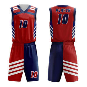 Uniformes de Baloncesto Transpirables de Buena Calidad, Servicio OEM, 100% Poliéster, Secado Rápido, Logotipo Frontal de Alta Calidad - Product Image 1