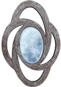 Espejo de Pared de Lacado Artesanal de Vietnam, Espejo Redondo Colgante con Incrustaciones de Nácar, Tamaño Personalizado - Product Image 2