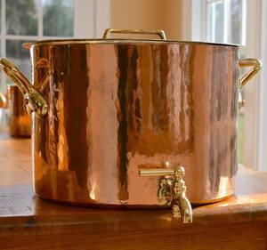 Custom Printed Copper <b>Water</b> <b>Dispenser</b> Handmade Drinking Pot with Lid for Home Kitchen <b>Office</b> Use - Product Image 2