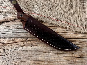 Cuchillo de Supervivencia Personalizable OEM con Hoja de Acero Inoxidable y Mango de Madera para Camping, Senderismo y Uso General - Product Image 3