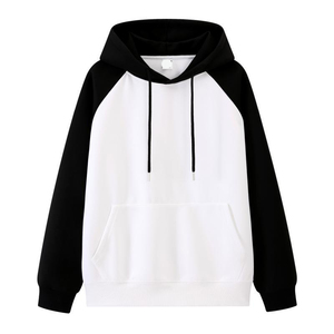Unisex Hooded <b>Sweatshirt</b> Solid Color Raglan Sleeve 100% Cotton <b>FLEECE</b> Breathable <b>Lined</b> Casual Pullover Winter Wear - Product Image 1