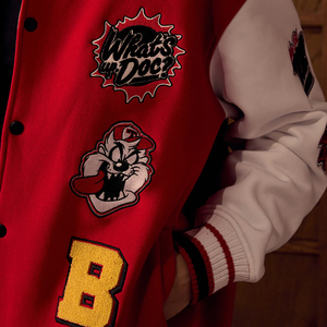 2026 Red Color Good Selling Made In Pakistan OEM Service With Own Logo Print College Letterman Baseball Letterman <b>jackets</b> - Product Image 5