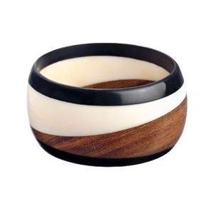 Brazaletes Elegantes de Resina y Madera, Accesorios de Moda con Cristales para Uso Casual y Festivo - Product Image 2