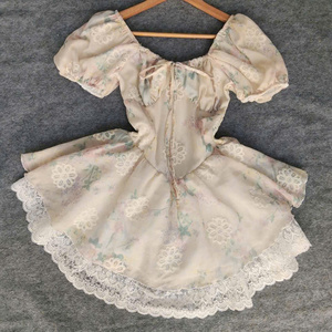 เดรสแม็กซี่แขนสั้นมีสไตล์ของผู้หญิงชุดเดรสผ้าไหมสีพื้นเรียบง่ายเป็นธรรมชาติผสมผสานกันอย่างลงตัวใส่สบาย - Product Image 1