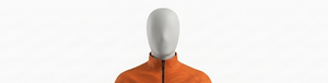 Men's Orange Knitted <b>Zip</b>-<b>Up</b> Racer <b>Jacket</b> Stand Collar Breathable Eco-Friendly Quick Dry Casual Autumn Wear Regular Fit Moto - Product Image 4
