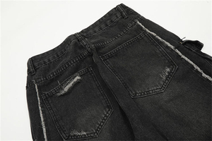 Pantalones Vaqueros Casuales Ligeros de Pierna Recta Holgada, Estilo Cargo, de Mezclilla, de Talla Grande, Ajustados, para Hombre - Product Image 6