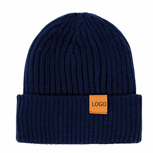 Uniquen Enterprises Custom Color Letter Premium Quality Jacquard 100% <b>Wool</b> <b>Beanie</b> Hat Unisex Street Style Custom Logo Printing - Product Image 3