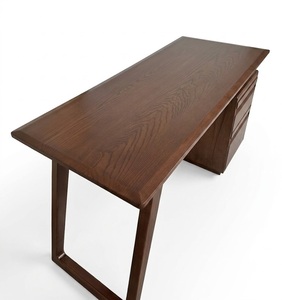 <b>Solid</b> <b>Wood</b> Freestanding Office <b>Desk</b> with Drawers Modern Executive Workstation with Storage for Home Office Bedroom - Product Image 6