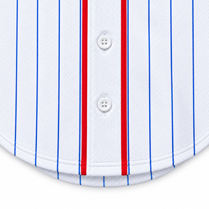 Conjunto de camisetas de béisbol de Canadá y Estados Unidos con bordado de poliéster a rayas, camiseta de béisbol bordada y sublimada personalizada - Product Image 4
