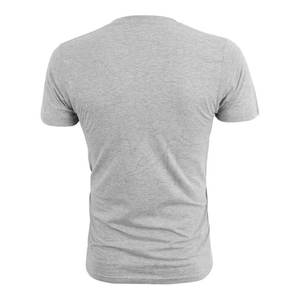 T-shirt col V en coton pour homme, manches courtes, décontracté, couleur unie, personnalisable avec logo, vente en gros - Product Image 2