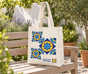 Sacs fourre-tout en toile de coton Off White 310 GSM 38x42x20cm, logo personnalisé, vente en gros, OEM, réutilisables, marque privée, commande en gros SNCH101 - Product Image 4