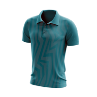 Polo homme personnalisé imprimé par le fabricant, protection UV, vêtements de sport d'extérieur, style décontracté, imprimé géométrique vintage