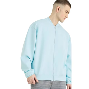 Chaqueta bomber extragrande para hombre, corte holgado, estilo minimalista, con cremallera, OEM, personalizada, ligera. - Product Image 1