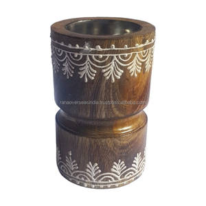 Best Selling Handcrafted <b>Wooden</b> Charcoal Incense <b>Burner</b> <b>for</b> Meditation Relaxation & Home Fragrance Multiple Designs Available - Product Image 3