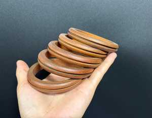 Elegante Brazalete de Madera Hecho a Mano para Mujer, Joyería de Moda, Artesanía Natural - Product Image 2