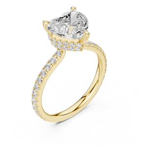 แหวนเพชรทรงหัวใจ 3 กะรัต Aries Jewel Luxury คุณภาพ E VS1 เพชรแล็บ 14K ทองคำขาว รับรองโดย IGI ของขวัญหมั้นและแต่งงาน ส่งตรงจากโรงงาน - Product Image 4