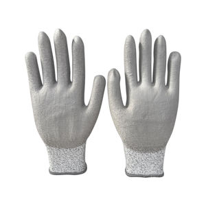 Gants de sécurité HPPE en polyester et fibre de verre avec revêtement PU sur la paume, résistants aux coupures A3 A4, pour la manutention de précision et l'assemblage, fabriqués au Vietnam - Product Image 3