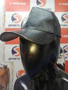 Casquettes de baseball tendance en véritable fourrure de vache, chapeaux en cuir sportifs personnalisés OEM, unisexe, respirants, imperméables, ajustables, broderie 3D - Product Image 4