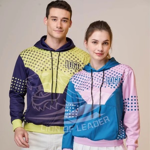Sweats à capuche avec logo personnalisé zippé imprimé à la demande sweat à capuche avec impression par sublimation unisexe maillot d'uniforme de basket-ball de haute qualité personnalisé - Product Image 1
