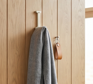 Fine Quality L Alphabet Towel <b>Hook</b> <b>Rail</b> Silver Metal Stylish Design Perfect For Home Storage And Towel Hanging Organizer - Product Image 5